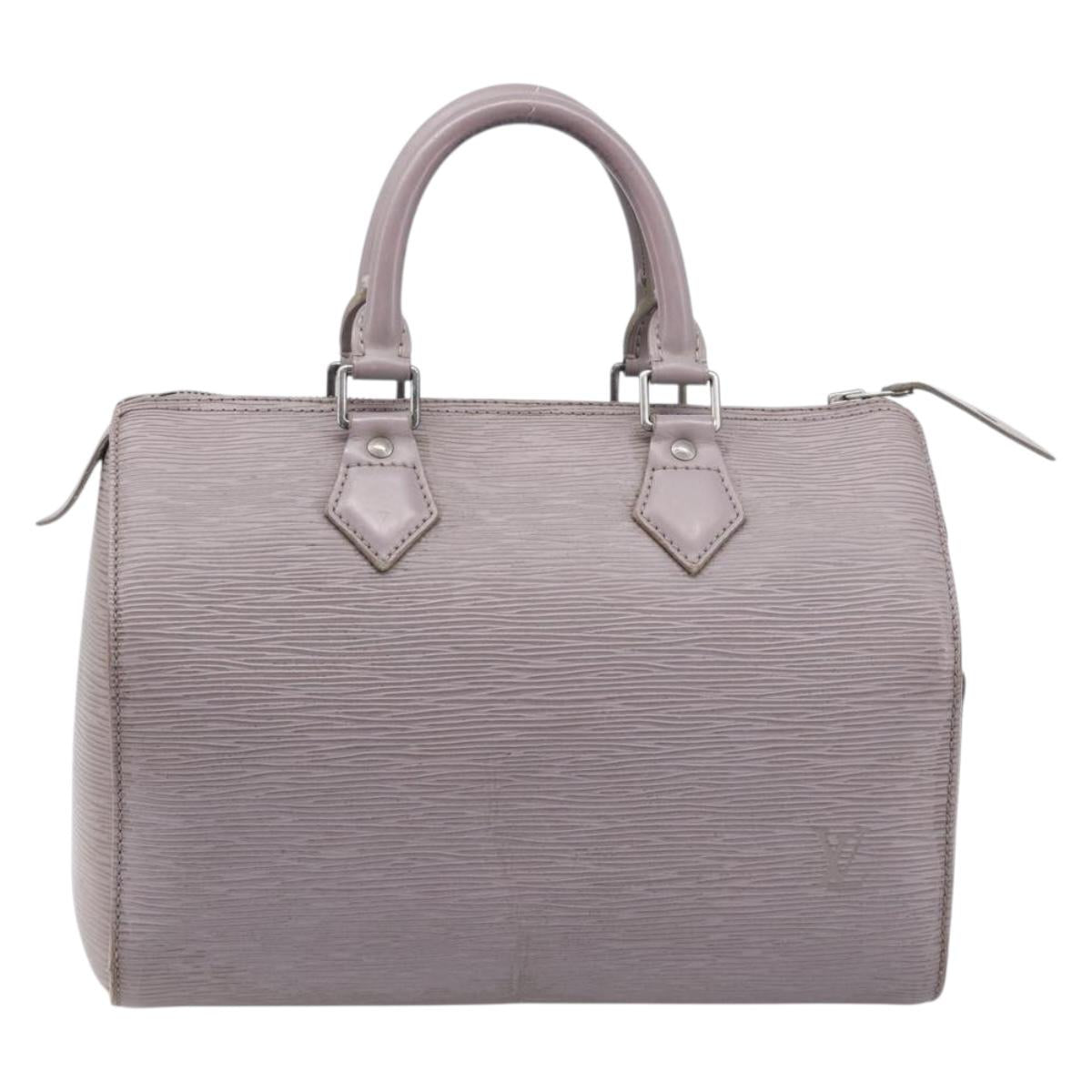 LOUIS VUITTON Epi Speedy 25 Hand Bag Gray Lilac M4301B LV Auth 199172A