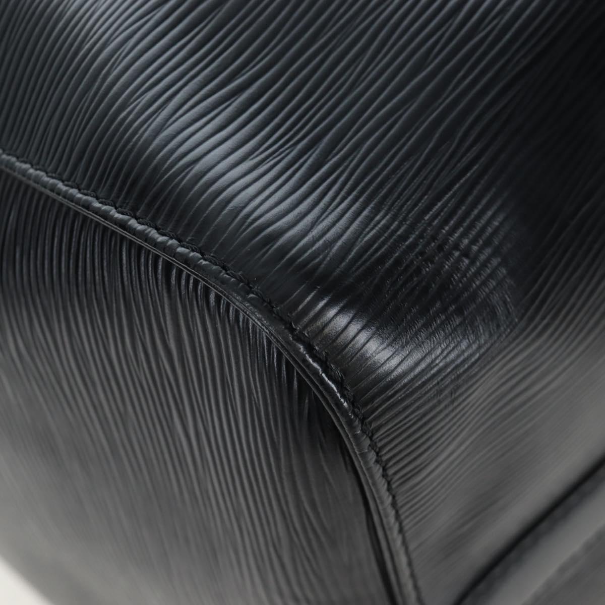 LOUIS VUITTON Epi Keepall 45 Boston Bag Noir M42972 LV Auth 199174V