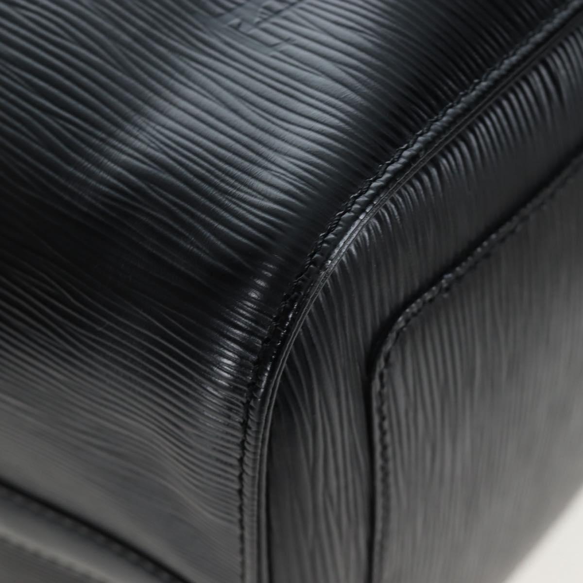 LOUIS VUITTON Epi Keepall 45 Boston Bag Noir M42972 LV Auth 199174V