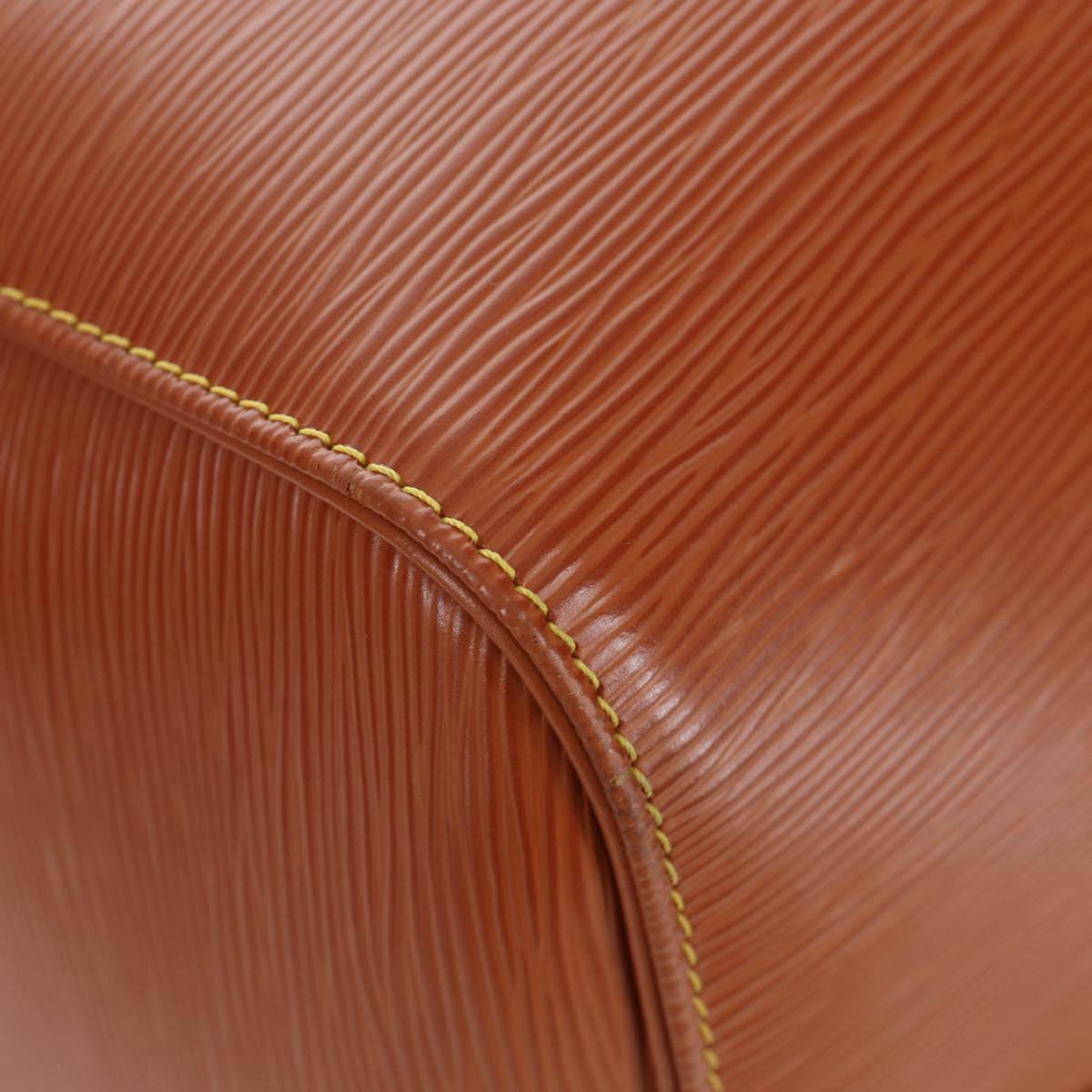 LOUIS VUITTON Epi Keepall 55 Boston Bag Brown M42958 LV Auth 199175V