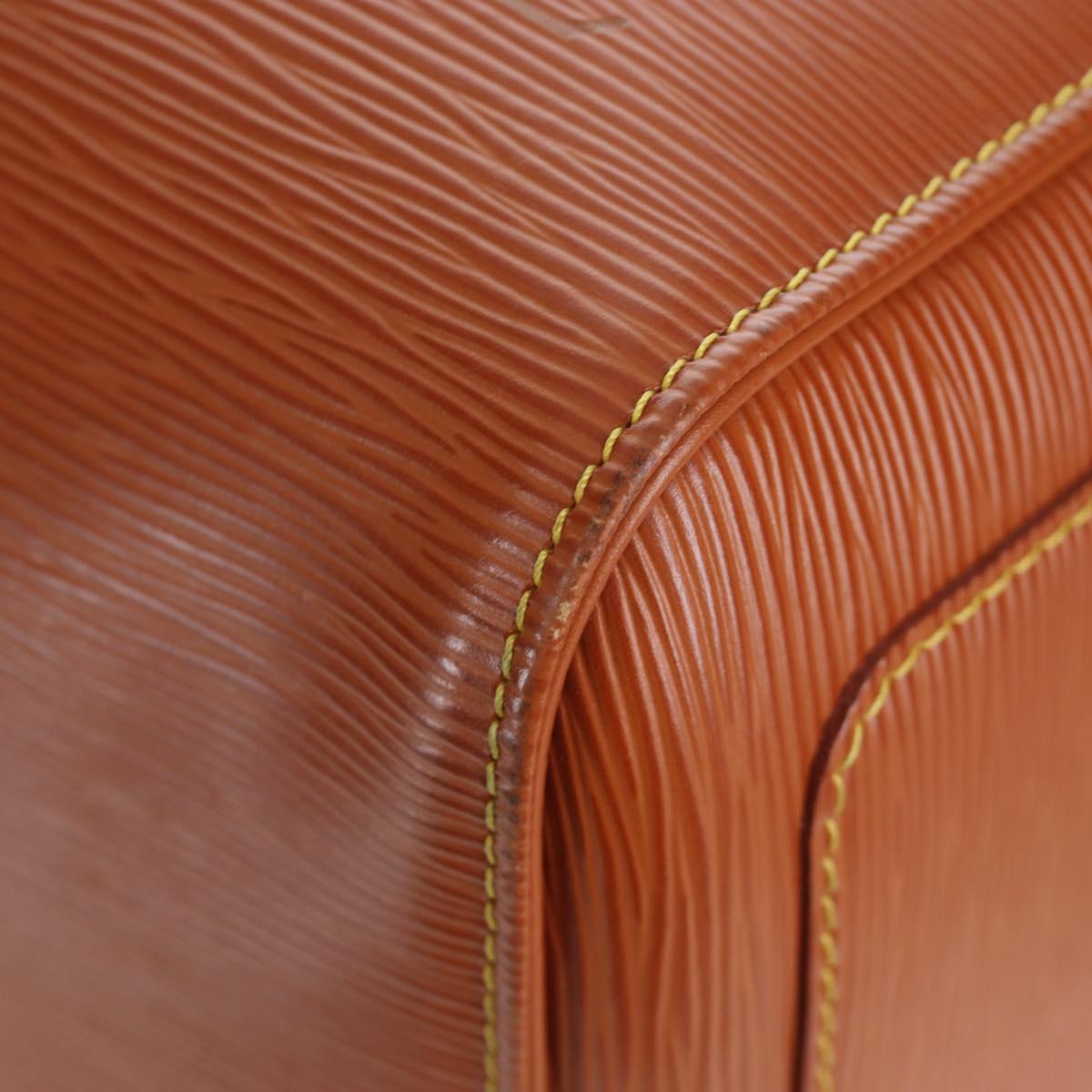 LOUIS VUITTON Epi Keepall 55 Boston Bag Brown M42958 LV Auth 199175V