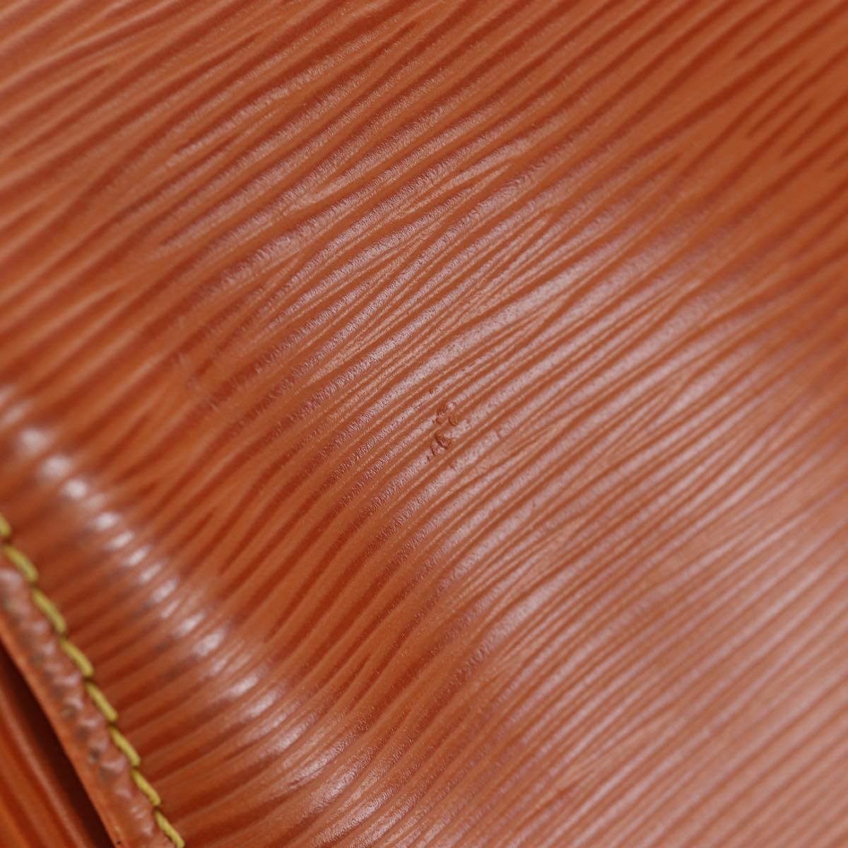 LOUIS VUITTON Epi Keepall 55 Boston Bag Brown M42958 LV Auth 199175V