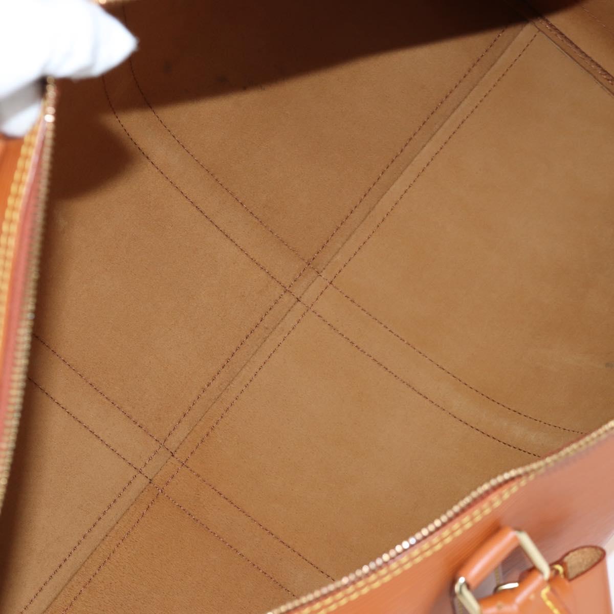LOUIS VUITTON Epi Keepall 55 Boston Bag Brown M42958 LV Auth 199175V