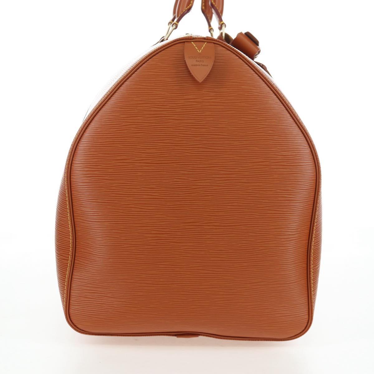 LOUIS VUITTON Epi Keepall 55 Boston Bag Brown M42958 LV Auth 199175V