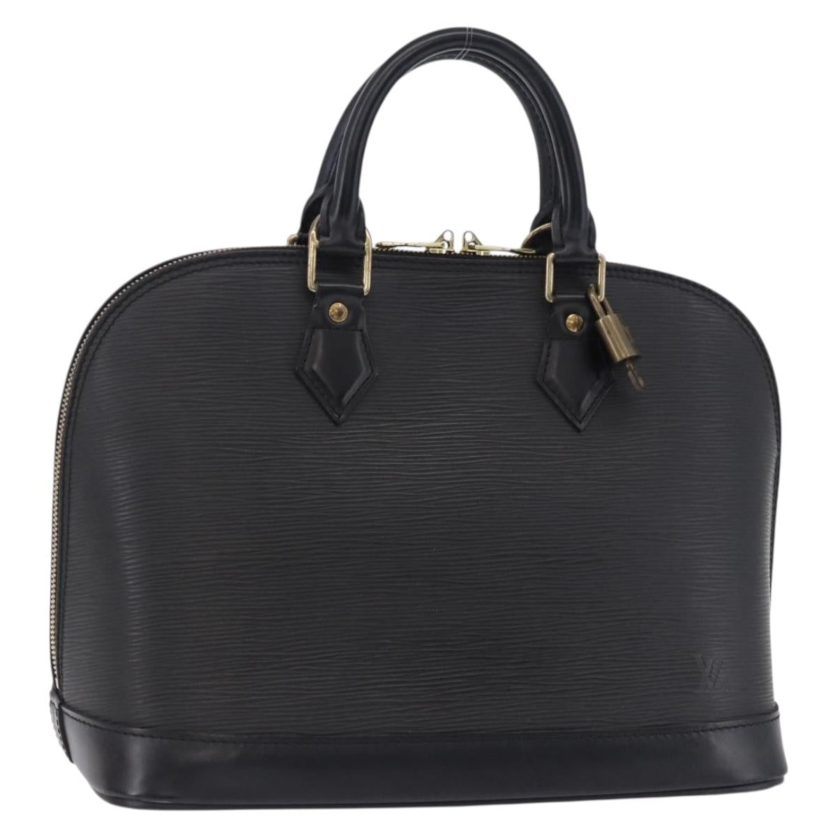LOUIS VUITTON Epi Alma Hand Bag Noir Black M52142 LV Auth 199187V
