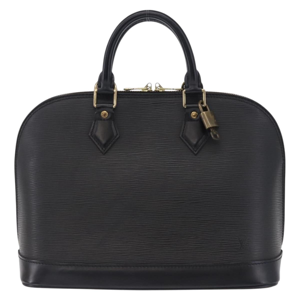 LOUIS VUITTON Epi Alma Hand Bag Noir Black M52142 LV Auth 199187V