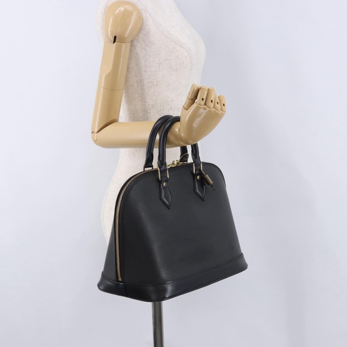 LOUIS VUITTON Epi Alma Hand Bag Noir Black M52142 LV Auth 199187V