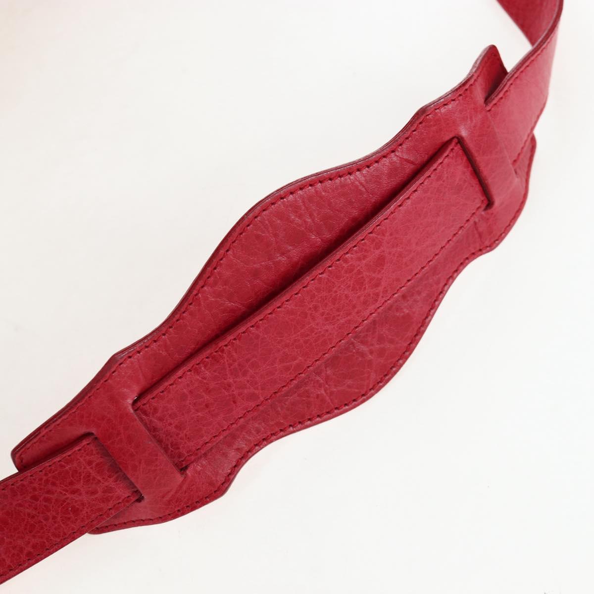 BALENCIAGA The City Hand Bag Leather Red 115748 Auth 199189V