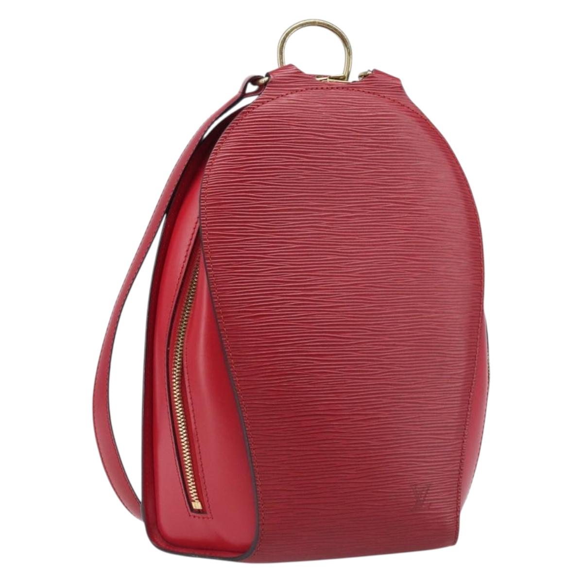 LOUIS VUITTON Epi Mabillon Backpack Castilian Red M52237 LV Auth 199196A