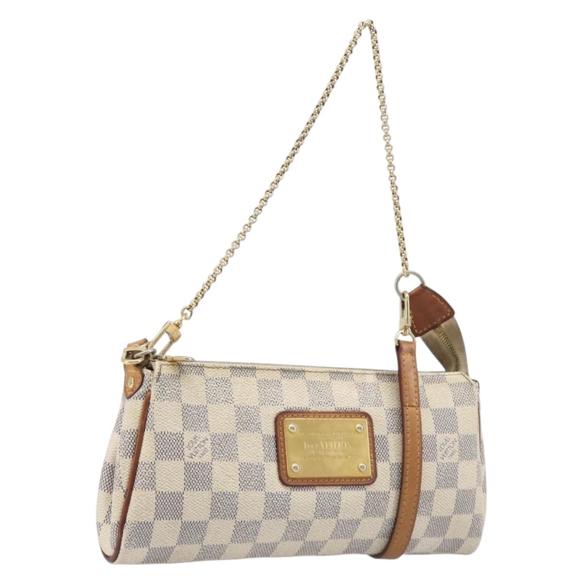 LOUIS VUITTON Damier Azur Eva Shoulder Bag 2way N55214 LV Auth 199205