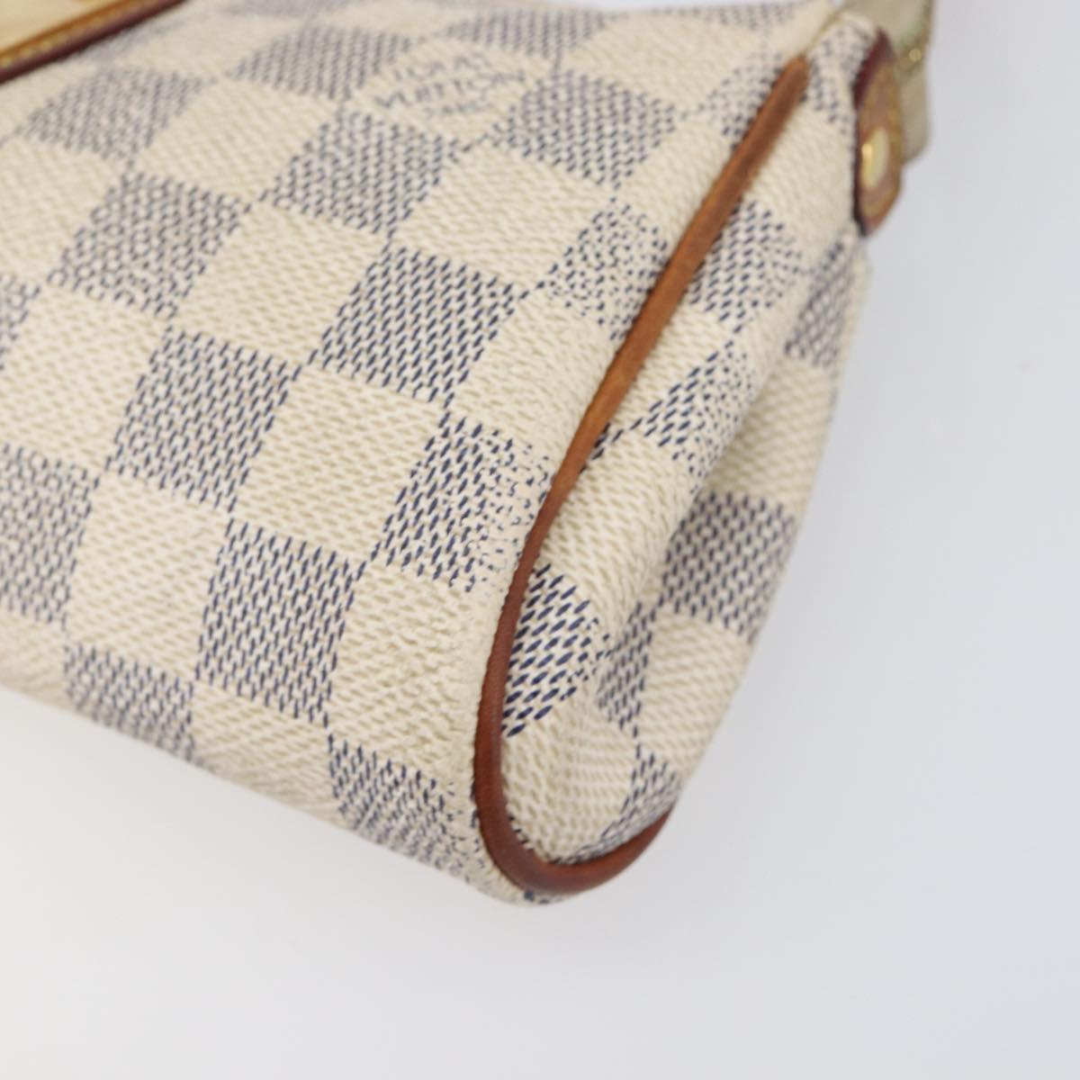LOUIS VUITTON Damier Azur Eva Shoulder Bag 2way N55214 LV Auth 199205