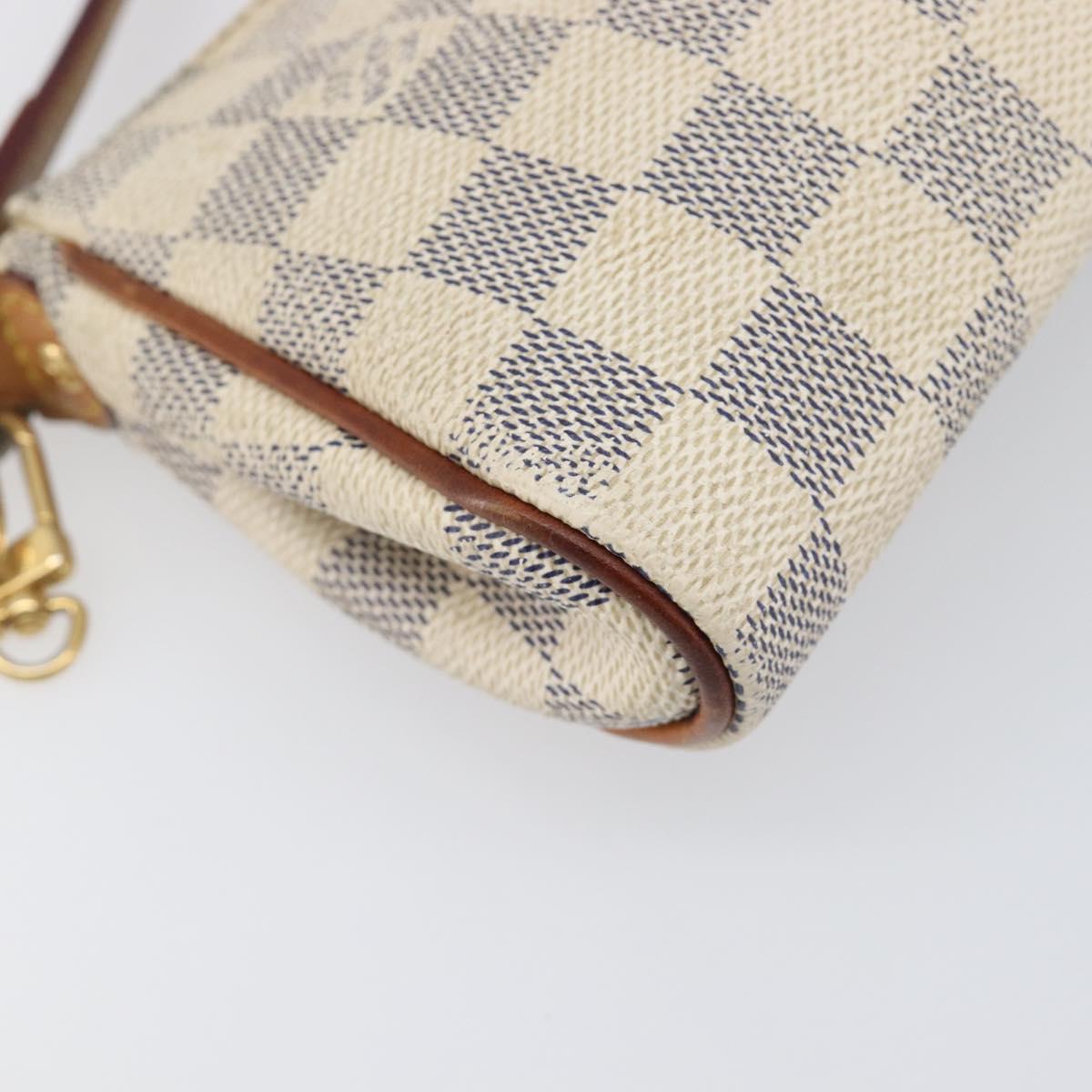 LOUIS VUITTON Damier Azur Eva Shoulder Bag 2way N55214 LV Auth 199205