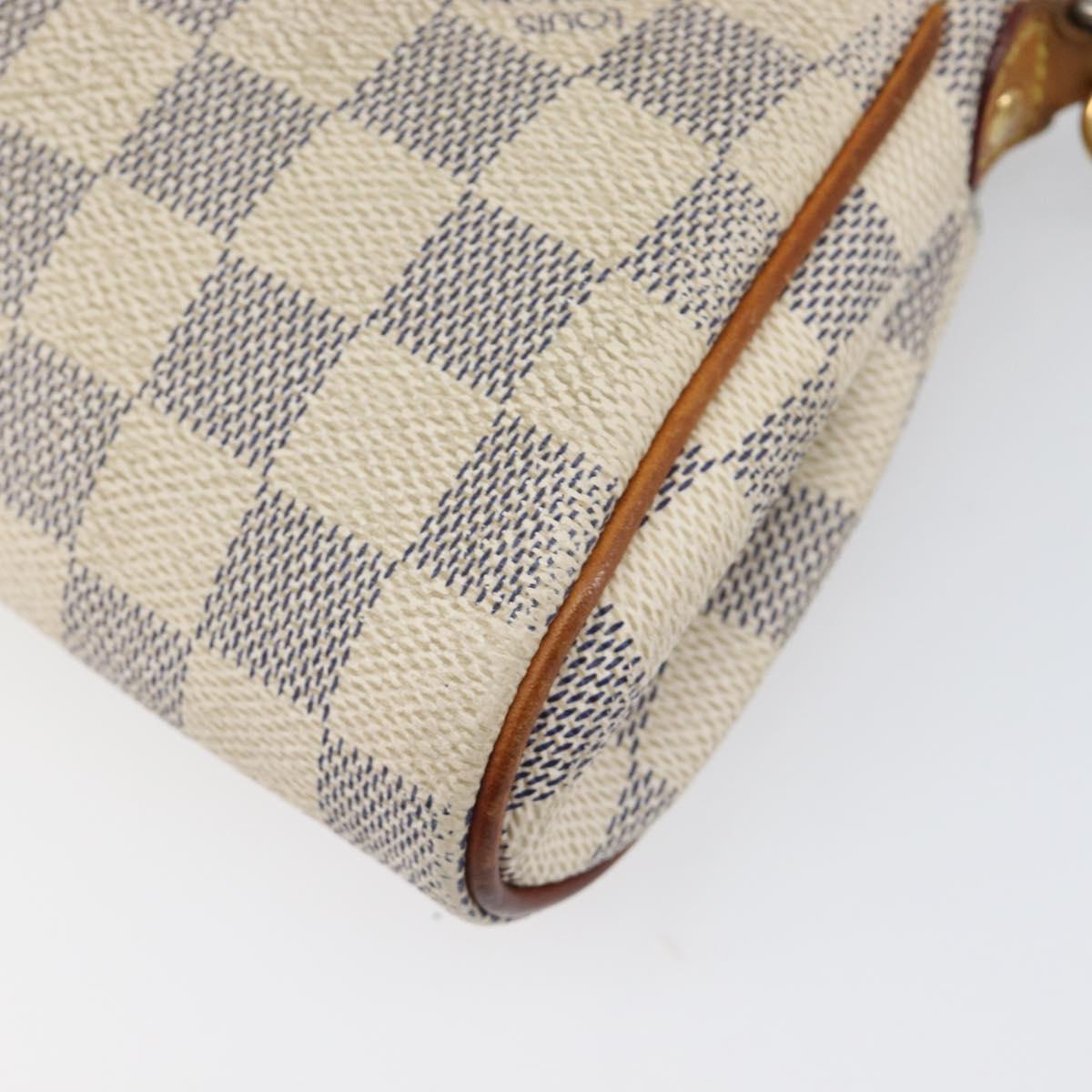 LOUIS VUITTON Damier Azur Eva Shoulder Bag 2way N55214 LV Auth 199205