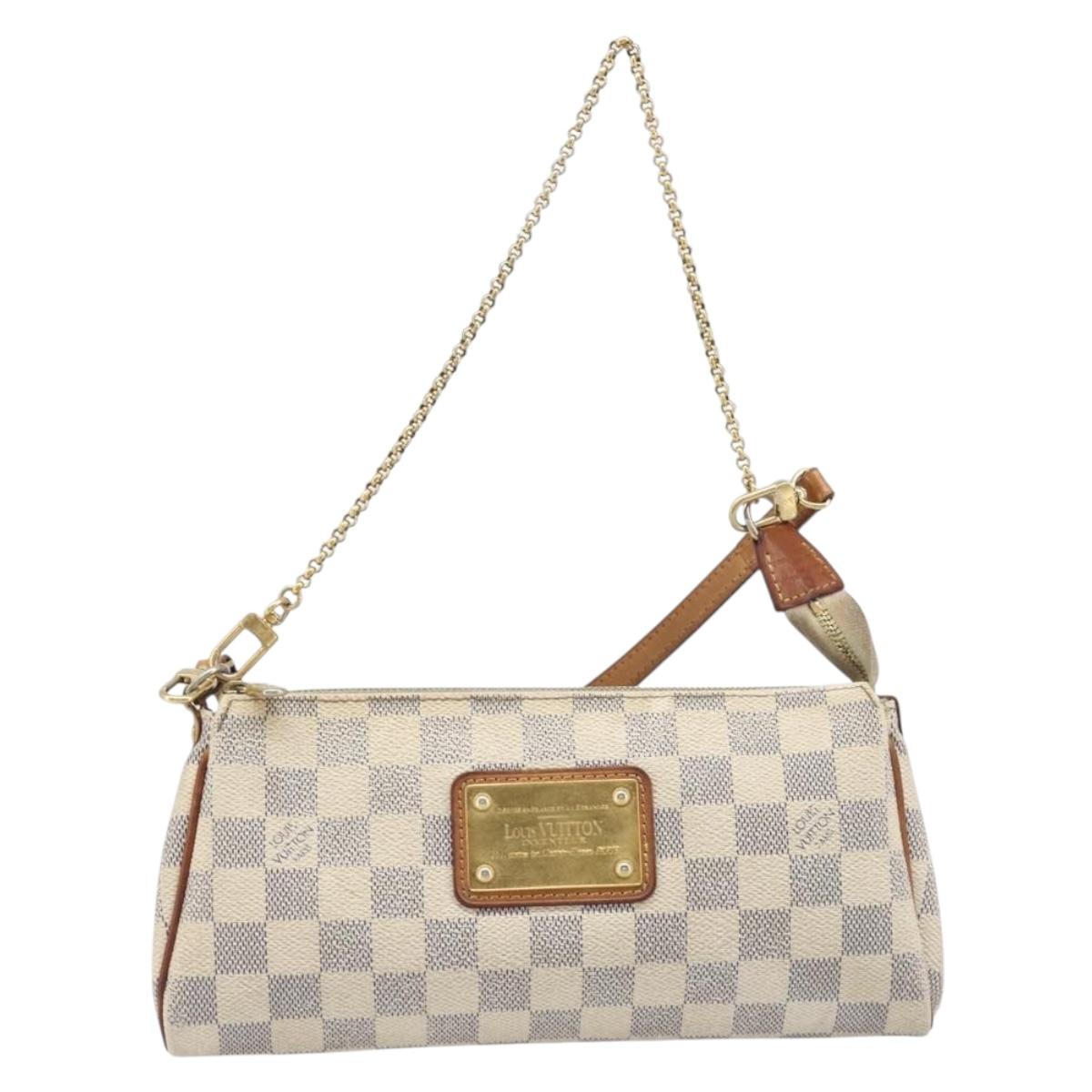 LOUIS VUITTON Damier Azur Eva Shoulder Bag 2way N55214 LV Auth 199205