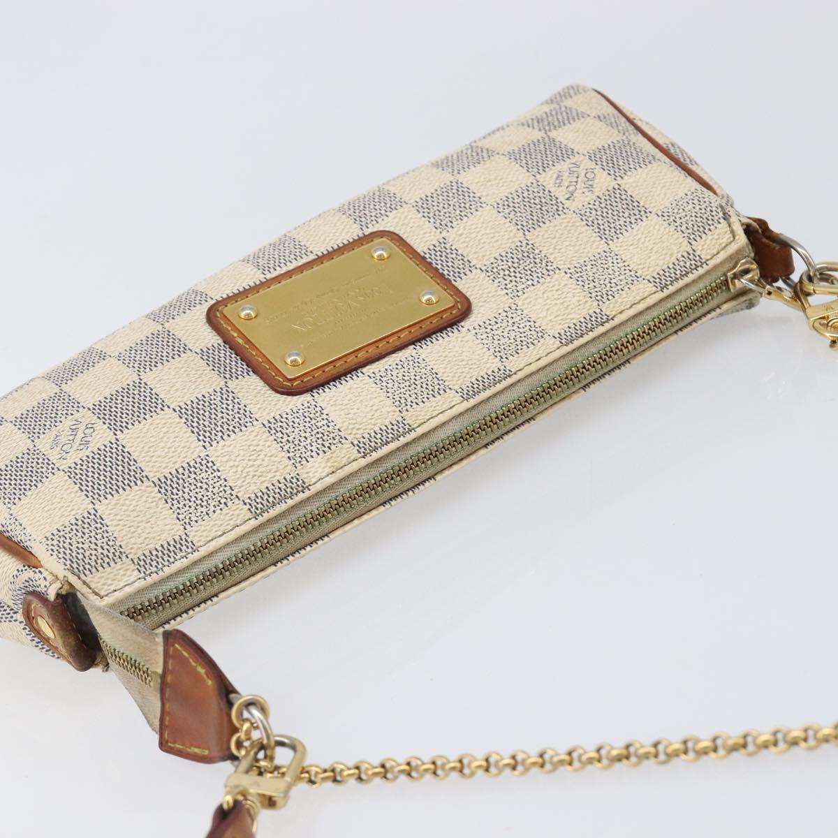 LOUIS VUITTON Damier Azur Eva Shoulder Bag 2way N55214 LV Auth 199205