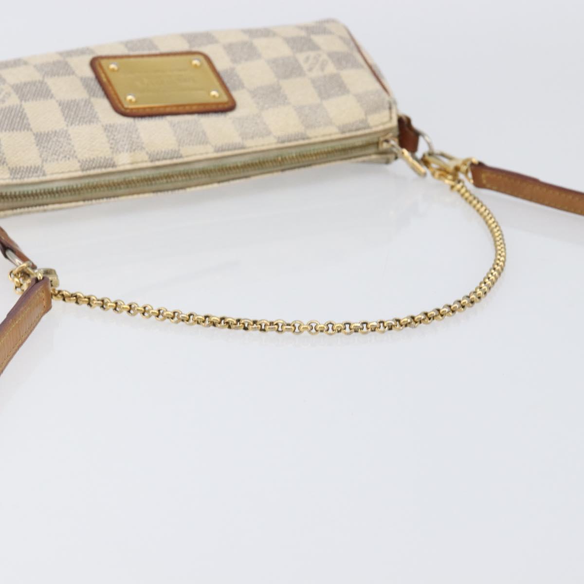 LOUIS VUITTON Damier Azur Eva Shoulder Bag 2way N55214 LV Auth 199205