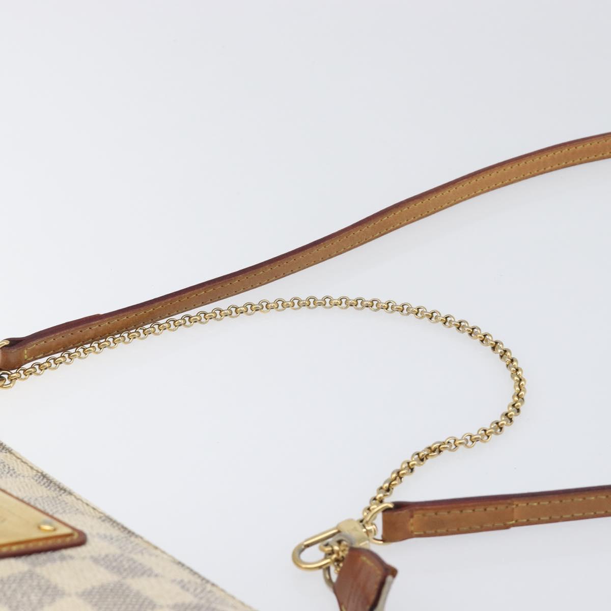 LOUIS VUITTON Damier Azur Eva Shoulder Bag 2way N55214 LV Auth 199205