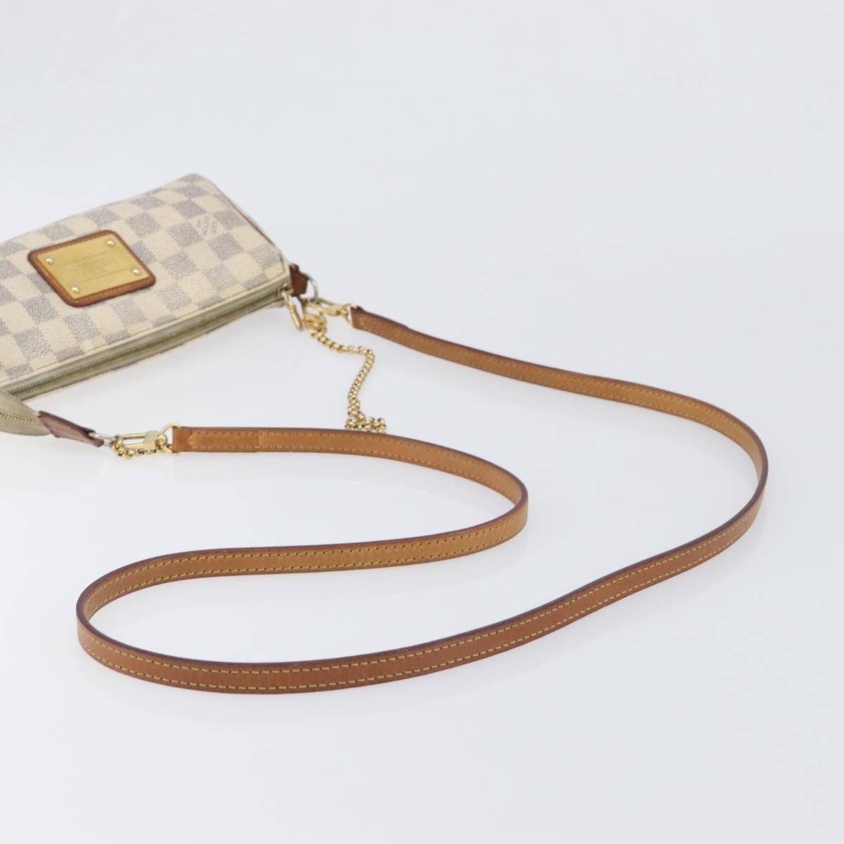 LOUIS VUITTON Damier Azur Eva Shoulder Bag 2way N55214 LV Auth 199205