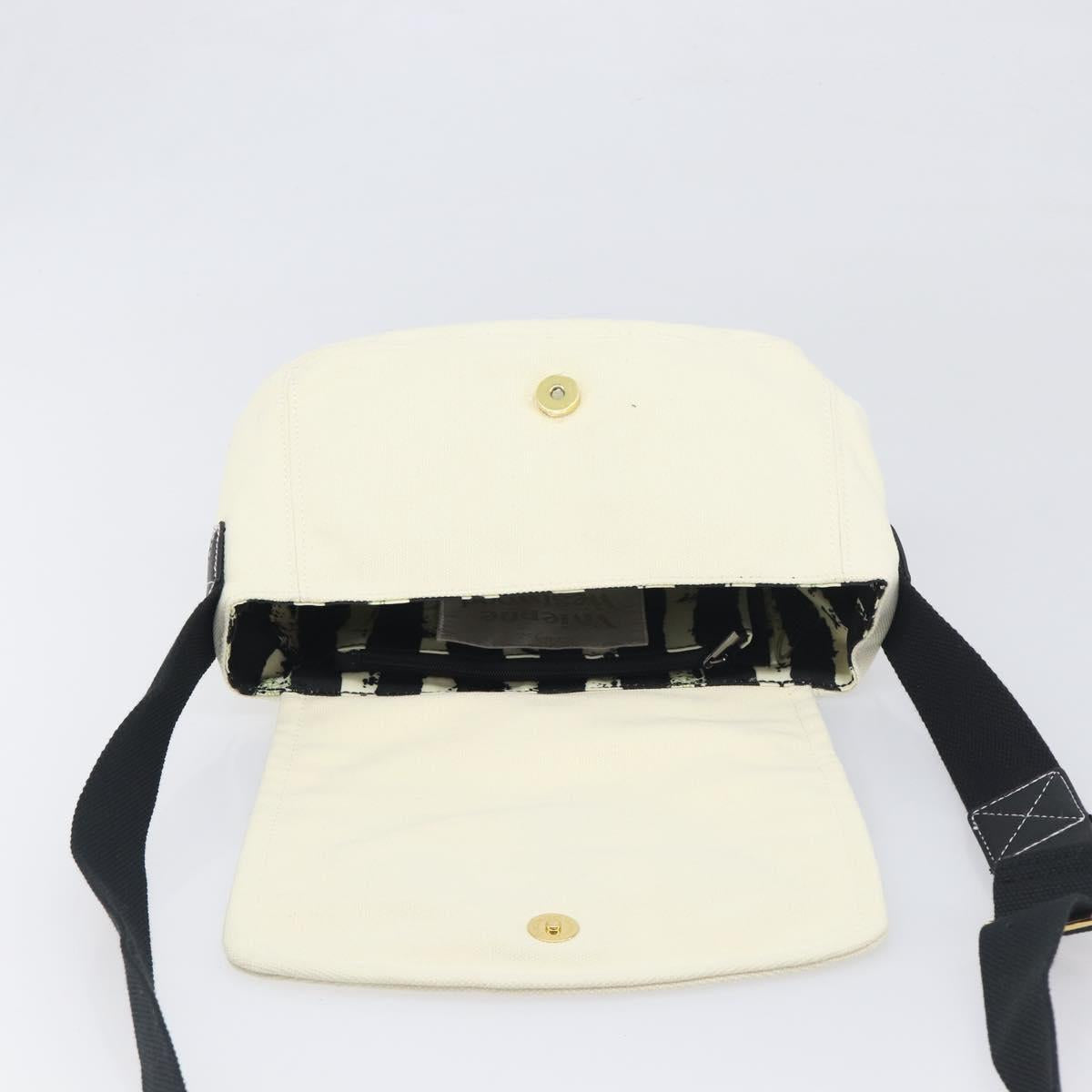 Vivienne Westwood Shoulder Bag Canvas Beige Gold Auth 199206V