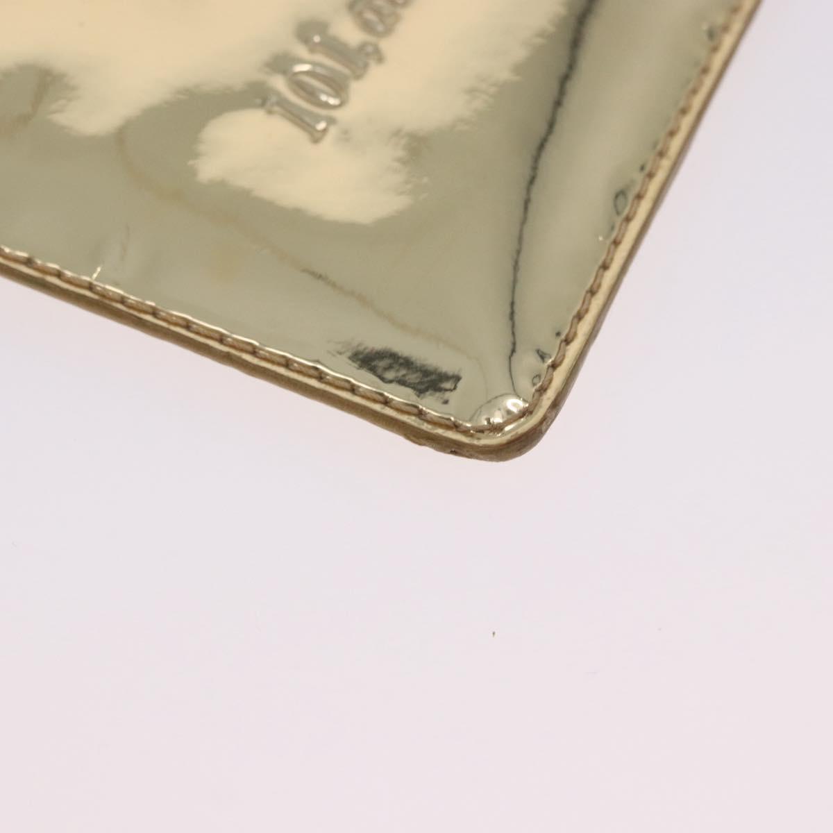 LOUIS VUITTON Monogram Miroir Pochette Plat Pouch Gold LV Auth 199233V