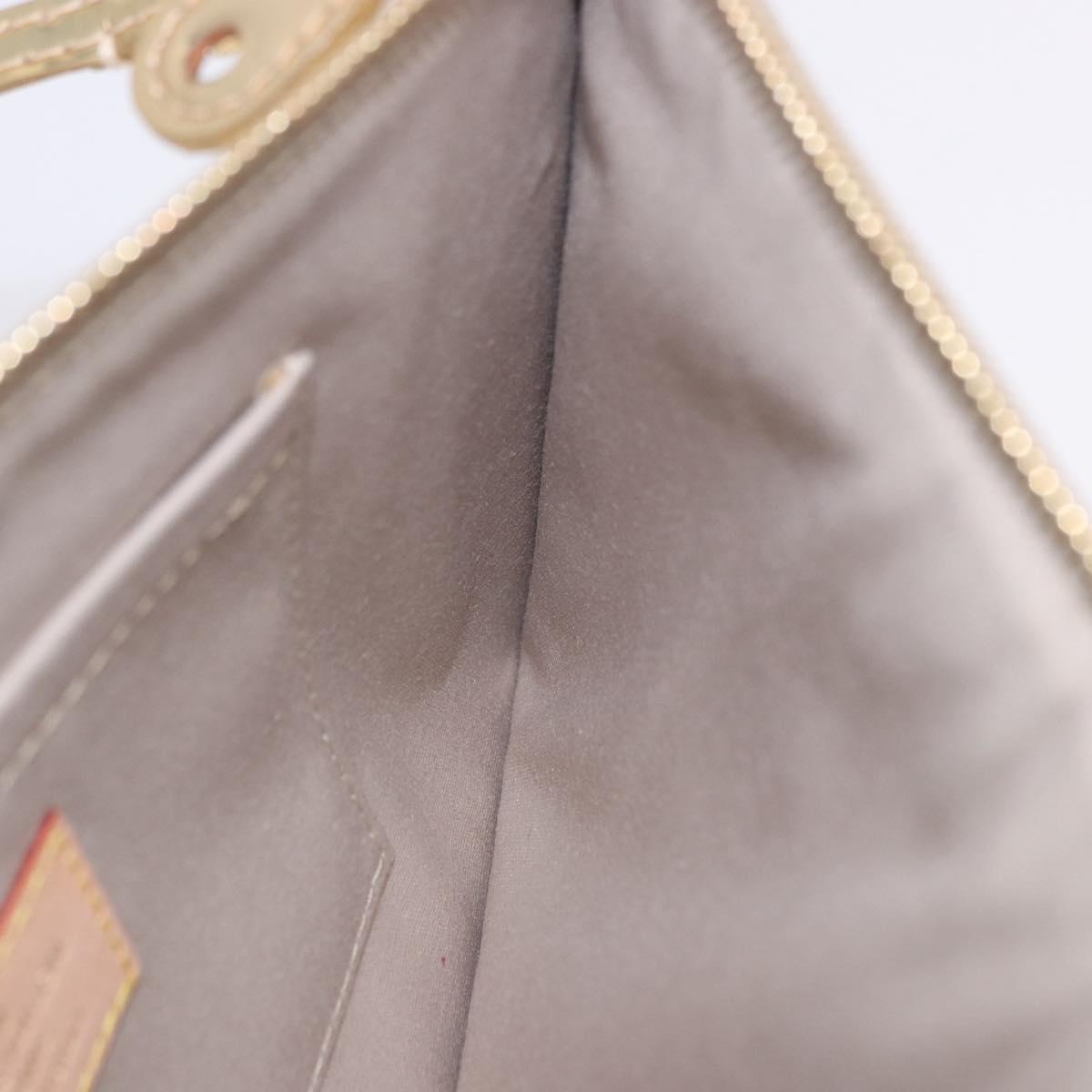 LOUIS VUITTON Monogram Miroir Pochette Plat Pouch Gold LV Auth 199233V