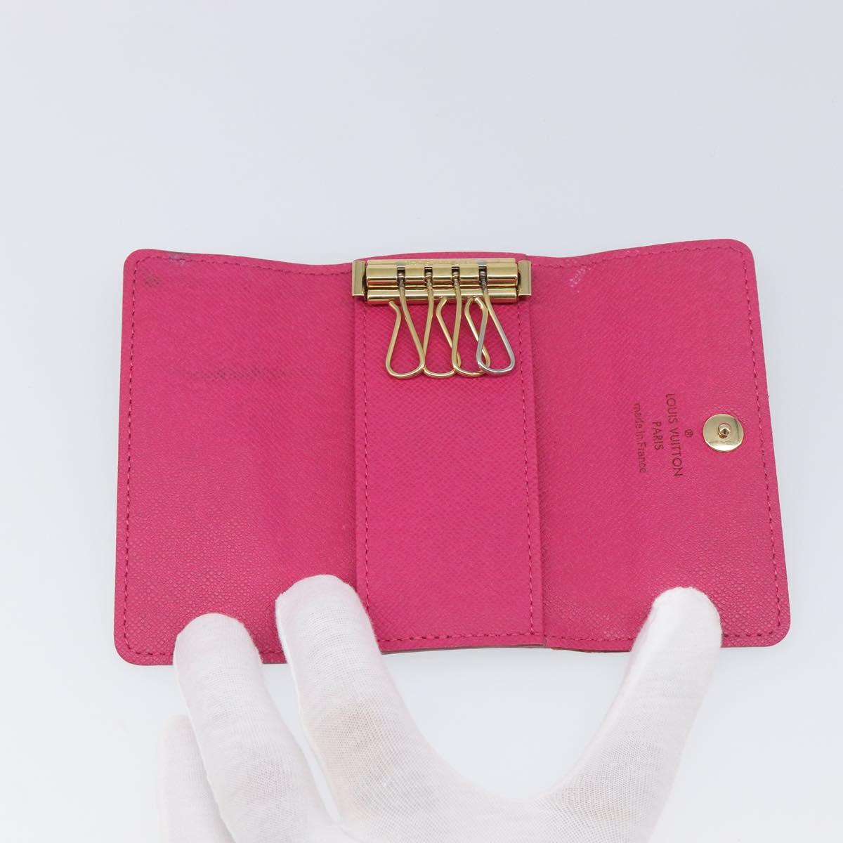 LOUIS VUITTON Monogram Multicolor Multicles 4 Key Case Black M93732 Auth 199235A
