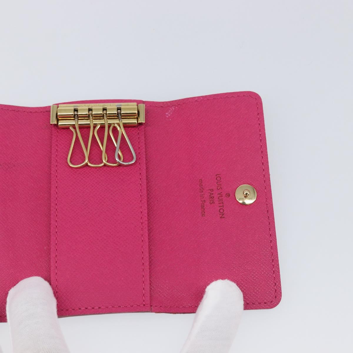 LOUIS VUITTON Monogram Multicolor Multicles 4 Key Case Black M93732 Auth 199235A