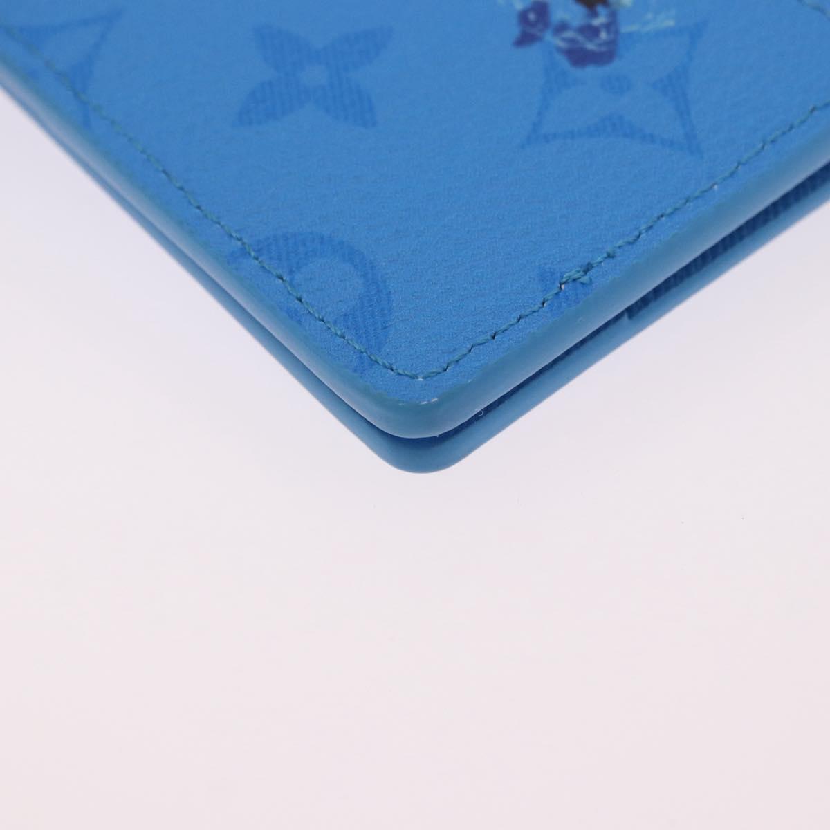 LOUIS VUITTON Monogram Organizer Dupoch Card Case Blue M14881 LV Auth 199237M