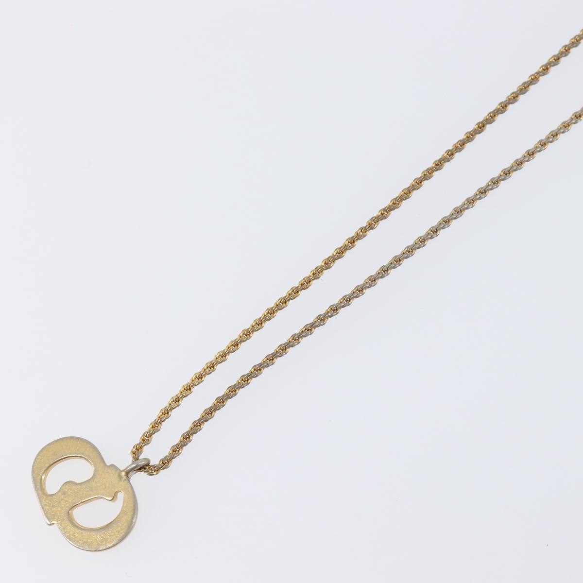 Christian Dior Necklace metal Gold Tone Auth 199265