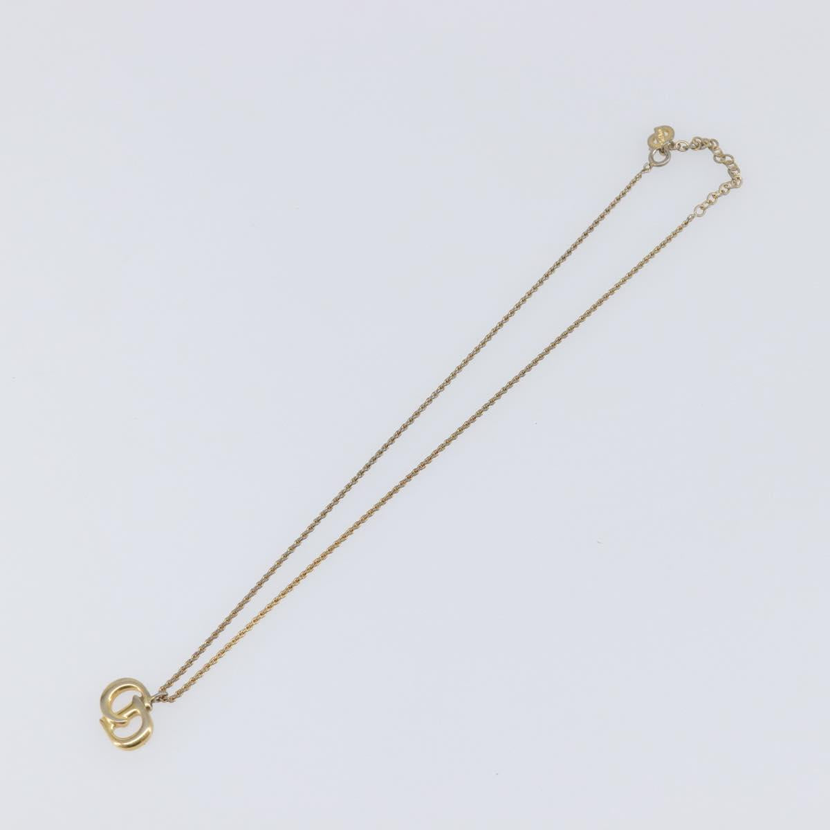 Christian Dior Necklace metal Gold Tone Auth 199265