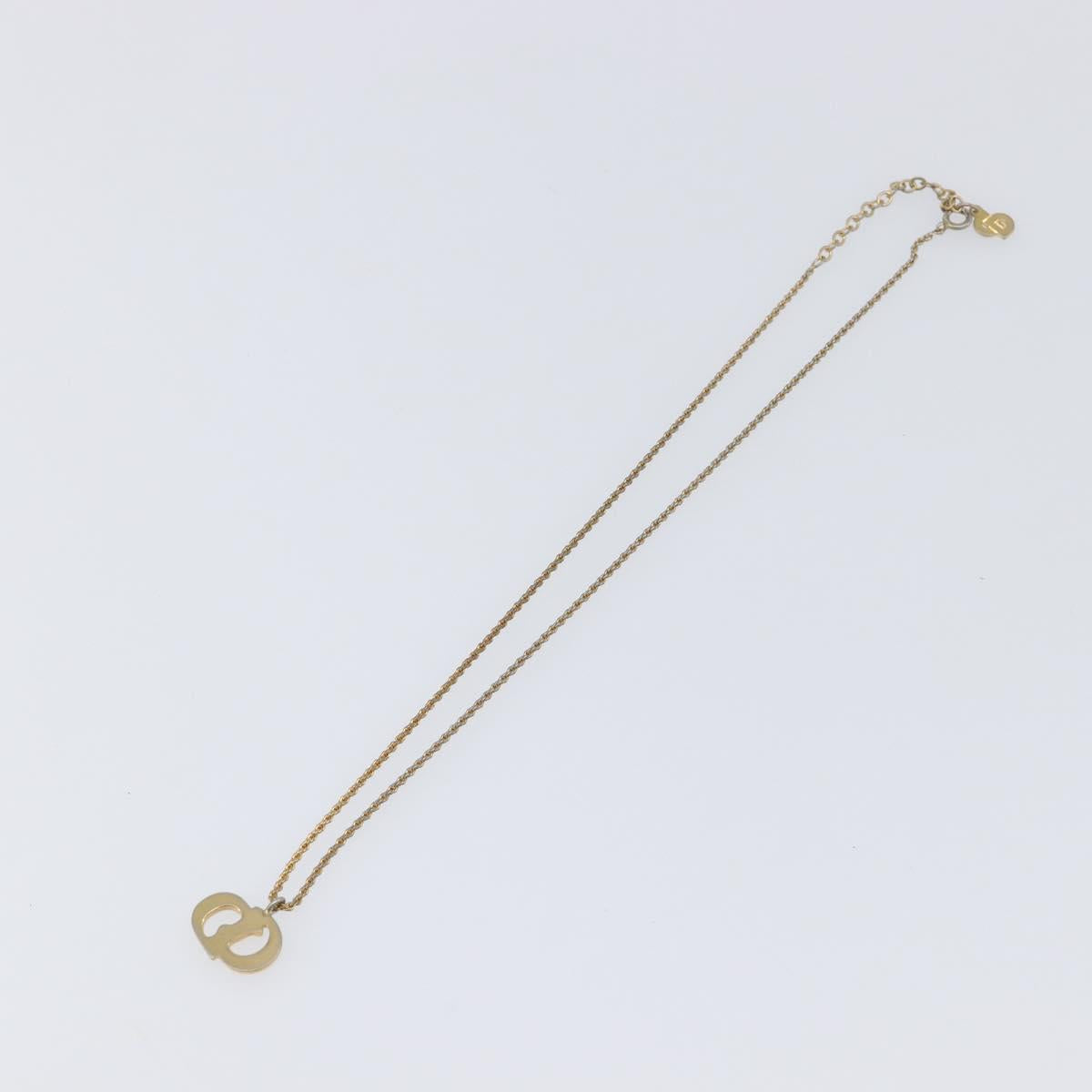 Christian Dior Necklace metal Gold Tone Auth 199265