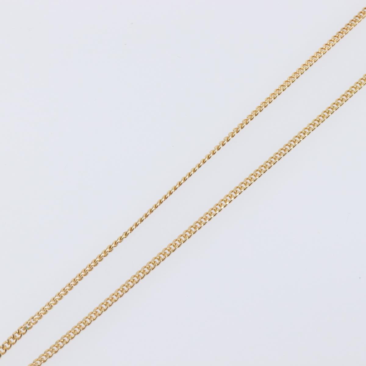 Christian Dior Necklace metal Gold Tone Auth 199276M