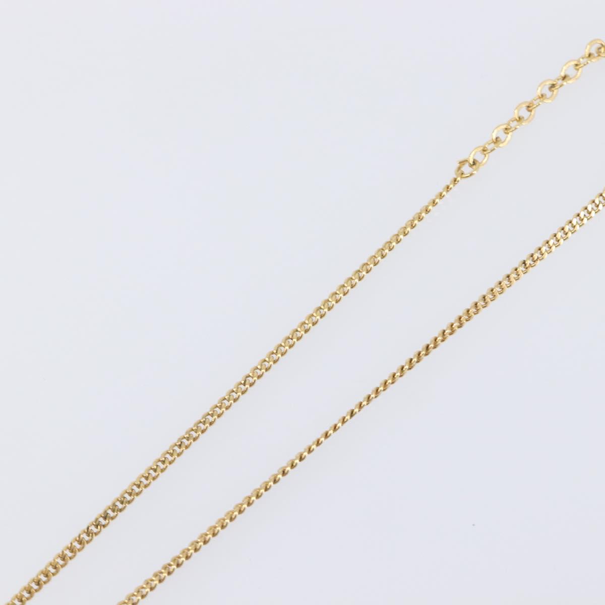 Christian Dior Necklace metal Gold Tone Auth 199288M