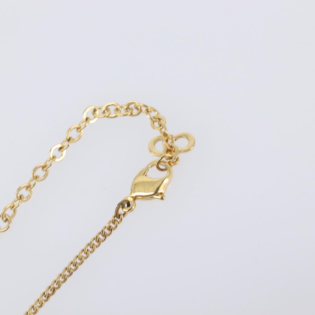 Christian Dior Necklace metal Gold Tone Auth 199288M