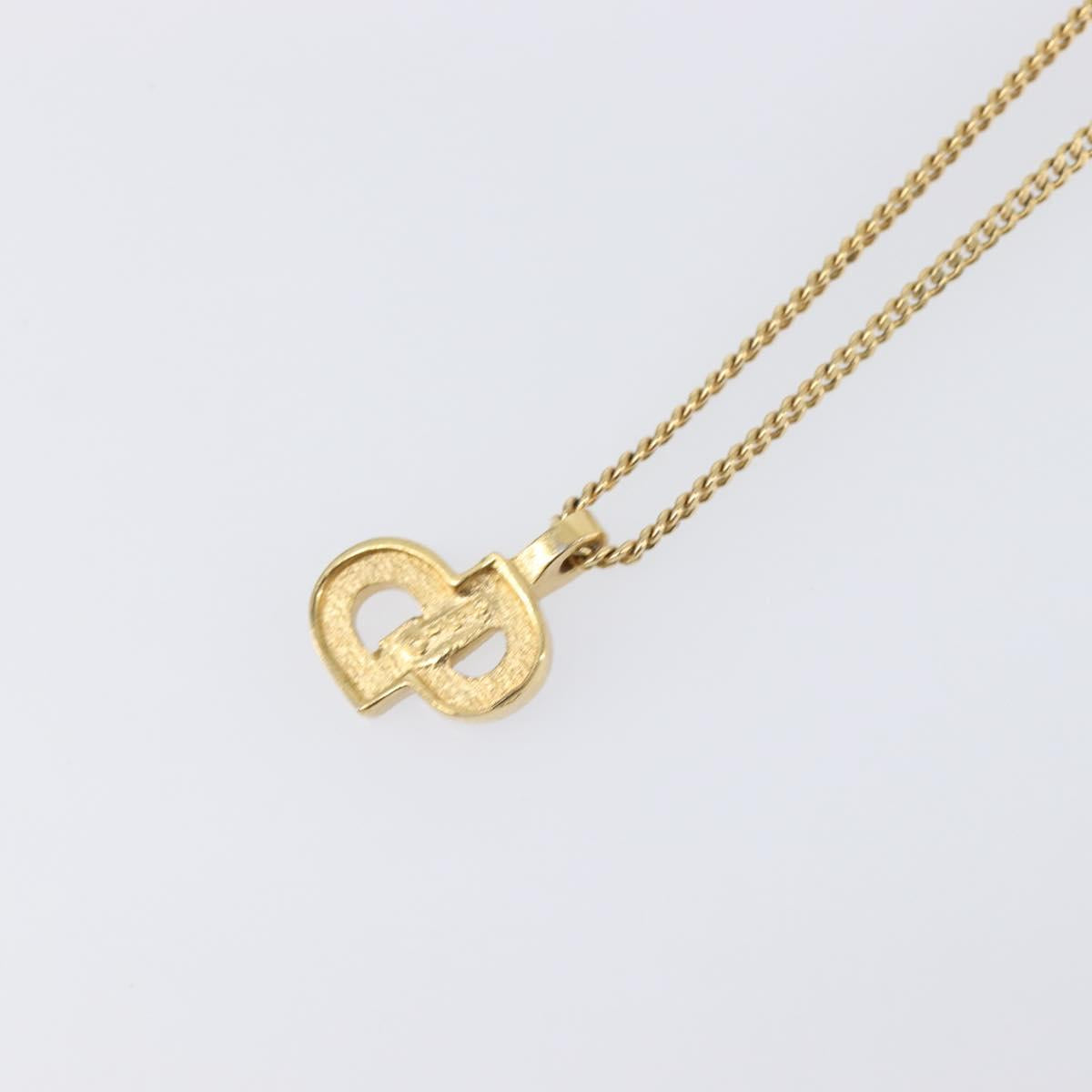 Christian Dior Necklace metal Gold Tone Auth 199288M