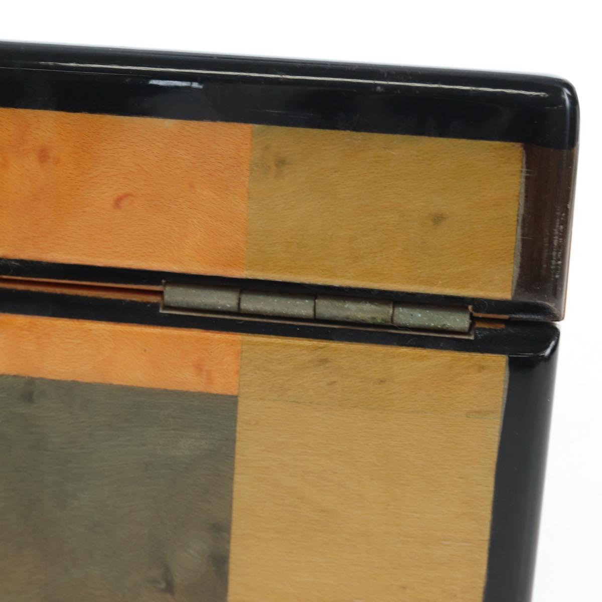 HERMES Interior Box Object Wood Multicolor Auth 199307SM