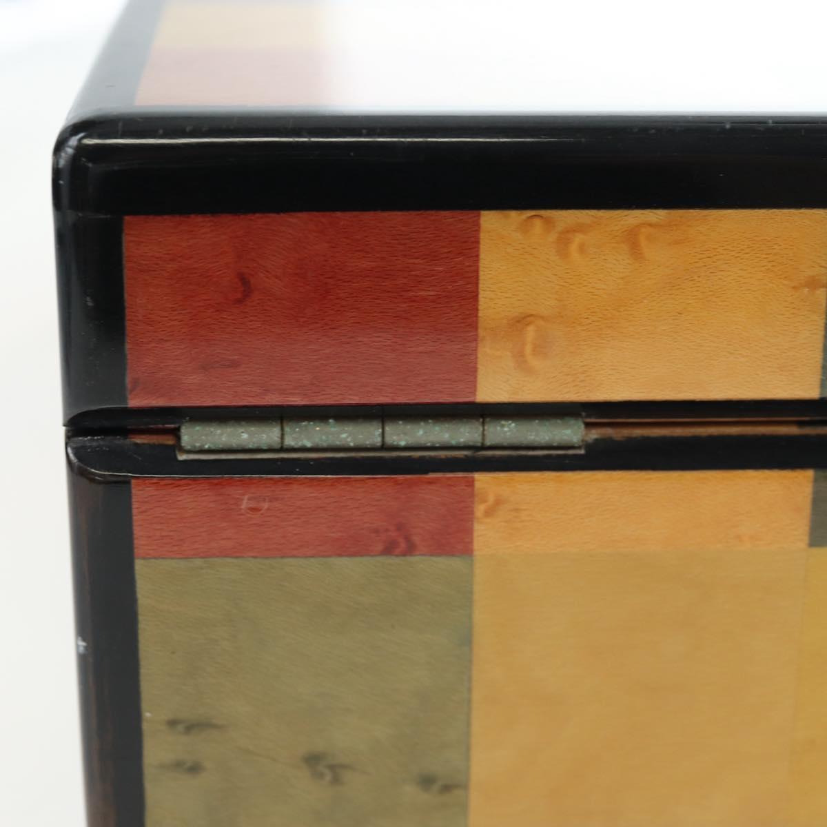 HERMES Interior Box Object Wood Multicolor Auth 199307SM