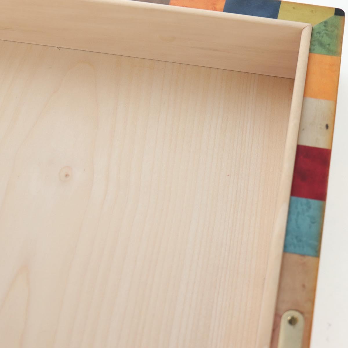 HERMES Interior Box Object Wood Multicolor Auth 199307SM