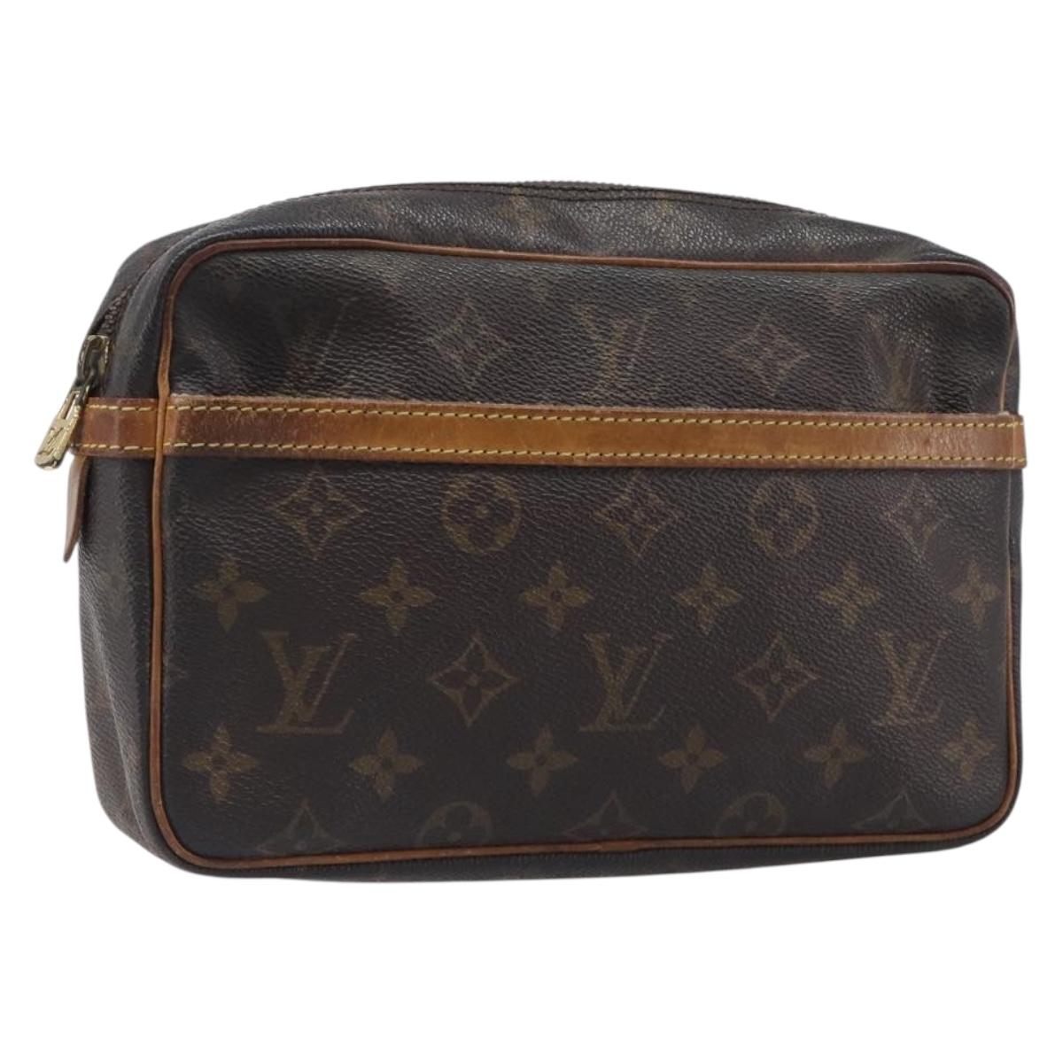 LOUIS VUITTON Monogram Compiegne 23 Clutch Bag M51847 LV Auth 199330
