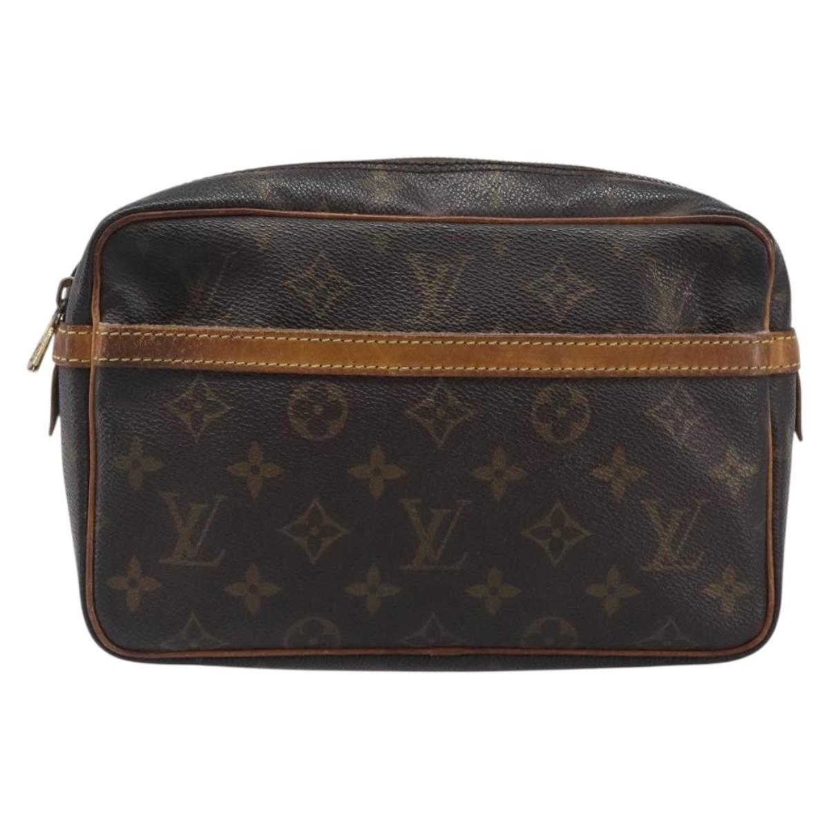 LOUIS VUITTON Monogram Compiegne 23 Clutch Bag M51847 LV Auth 199330