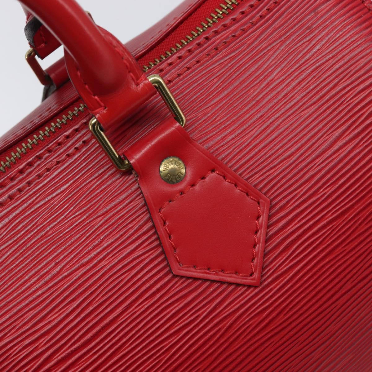 LOUIS VUITTON Epi Speedy 25 Hand Bag Castilian Red M43017 LV Auth 199331V