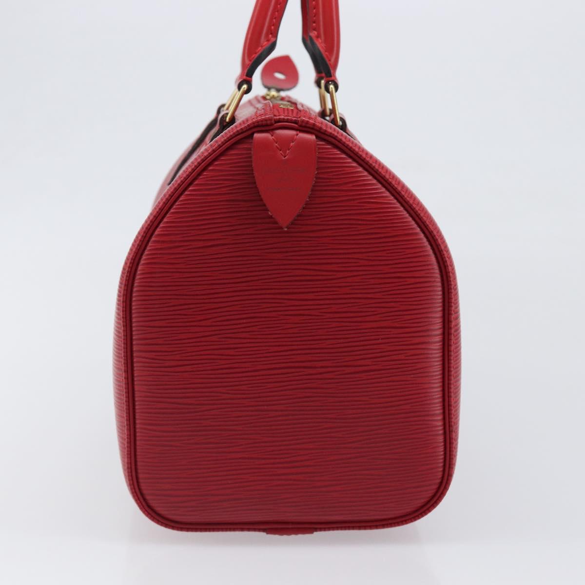 LOUIS VUITTON Epi Speedy 25 Hand Bag Castilian Red M43017 LV Auth 199331V