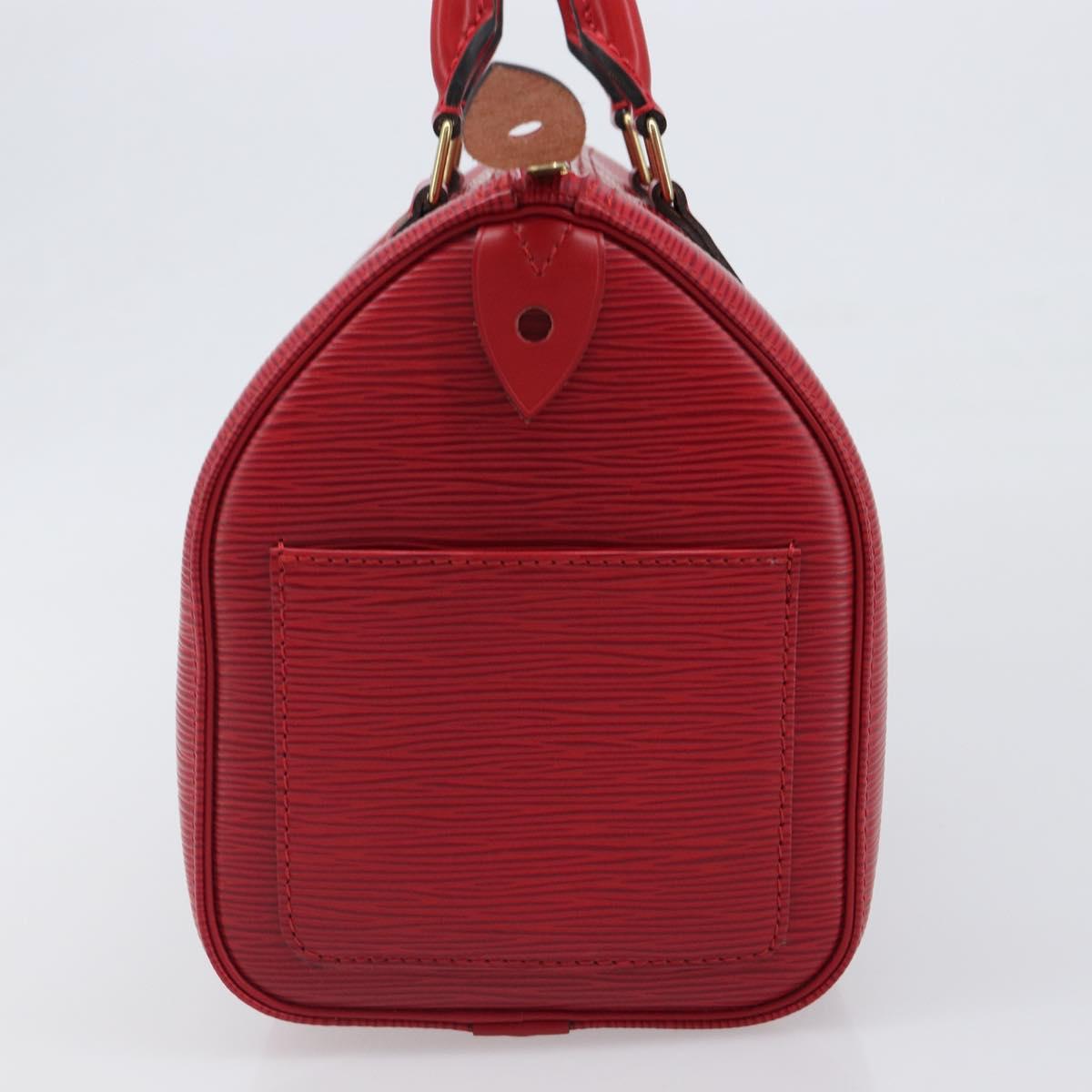 LOUIS VUITTON Epi Speedy 25 Hand Bag Castilian Red M43017 LV Auth 199331V