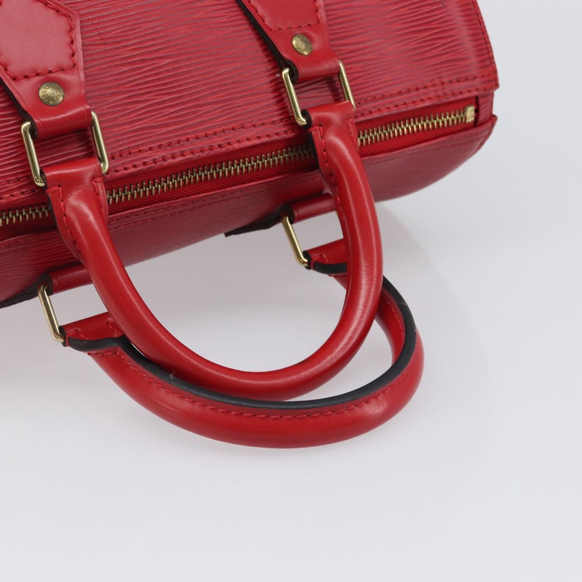 LOUIS VUITTON Epi Speedy 25 Hand Bag Castilian Red M43017 LV Auth 199331V
