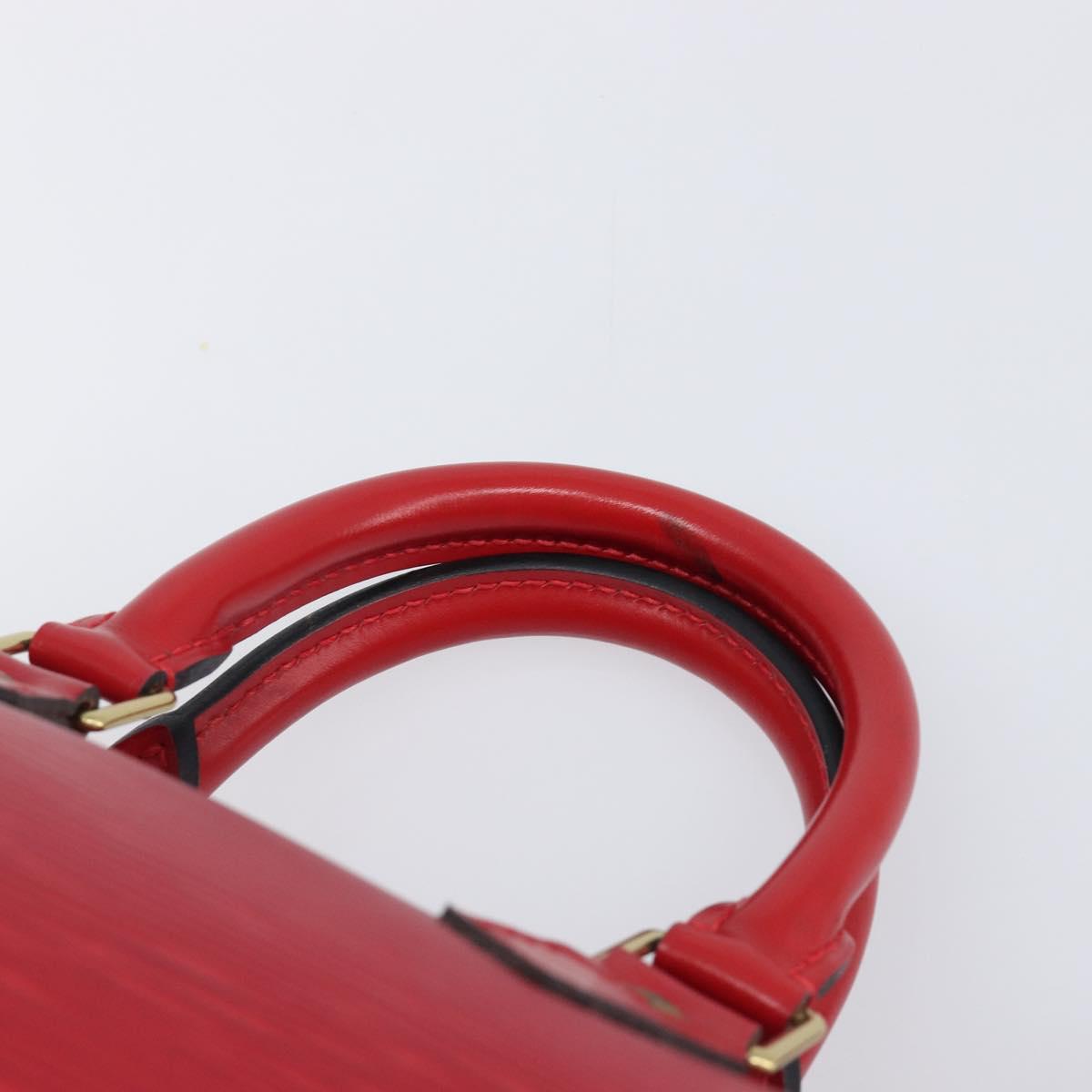 LOUIS VUITTON Epi Speedy 25 Hand Bag Castilian Red M43017 LV Auth 199331V