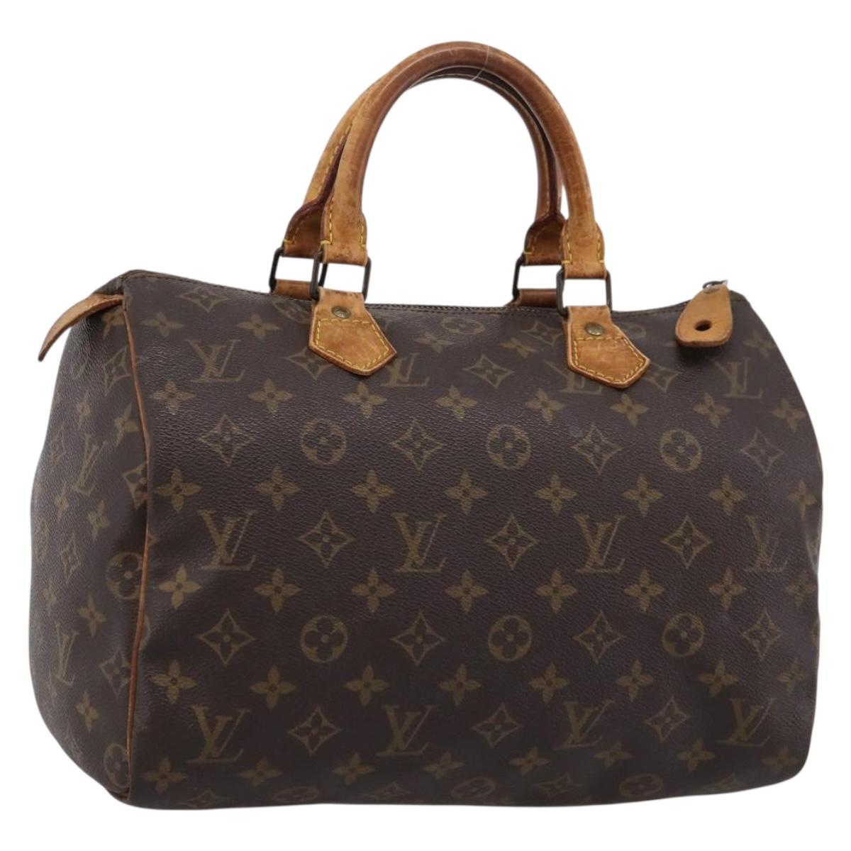 LOUIS VUITTON Monogram Speedy 30 Hand Bag M41526 LV Auth 199332