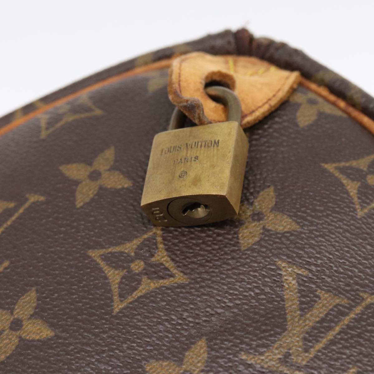 LOUIS VUITTON Monogram Speedy 30 Hand Bag M41526 LV Auth 199332