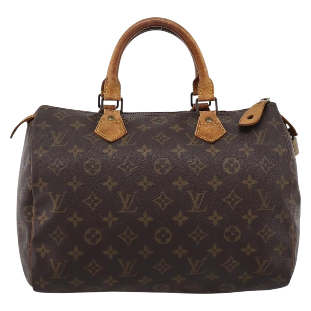 LOUIS VUITTON Monogram Speedy 30 Hand Bag M41526 LV Auth 199332