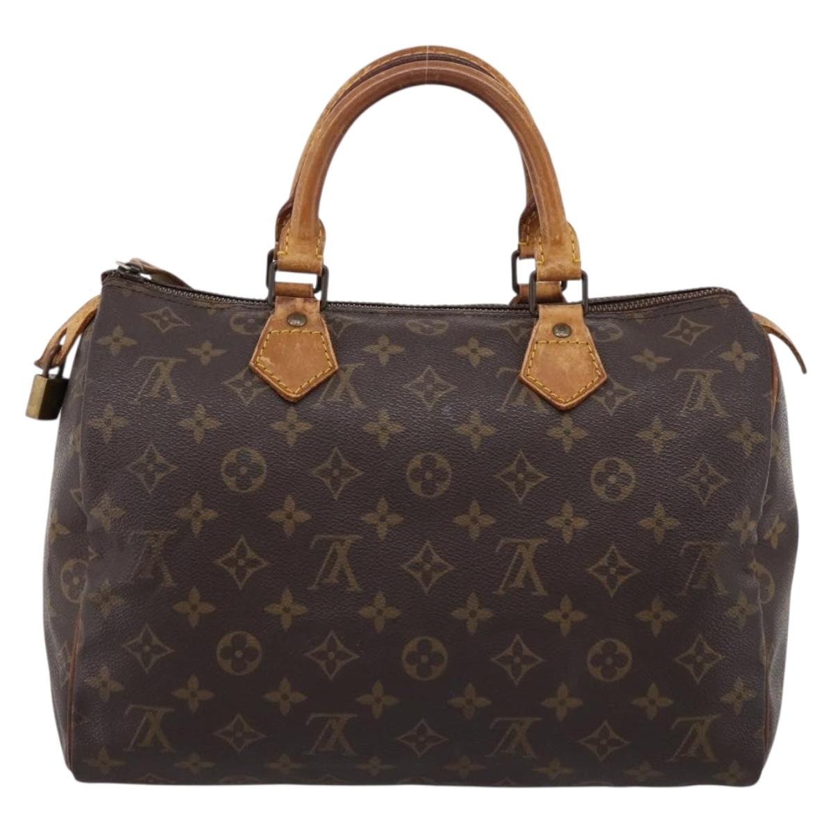 LOUIS VUITTON Monogram Speedy 30 Hand Bag M41526 LV Auth 199332