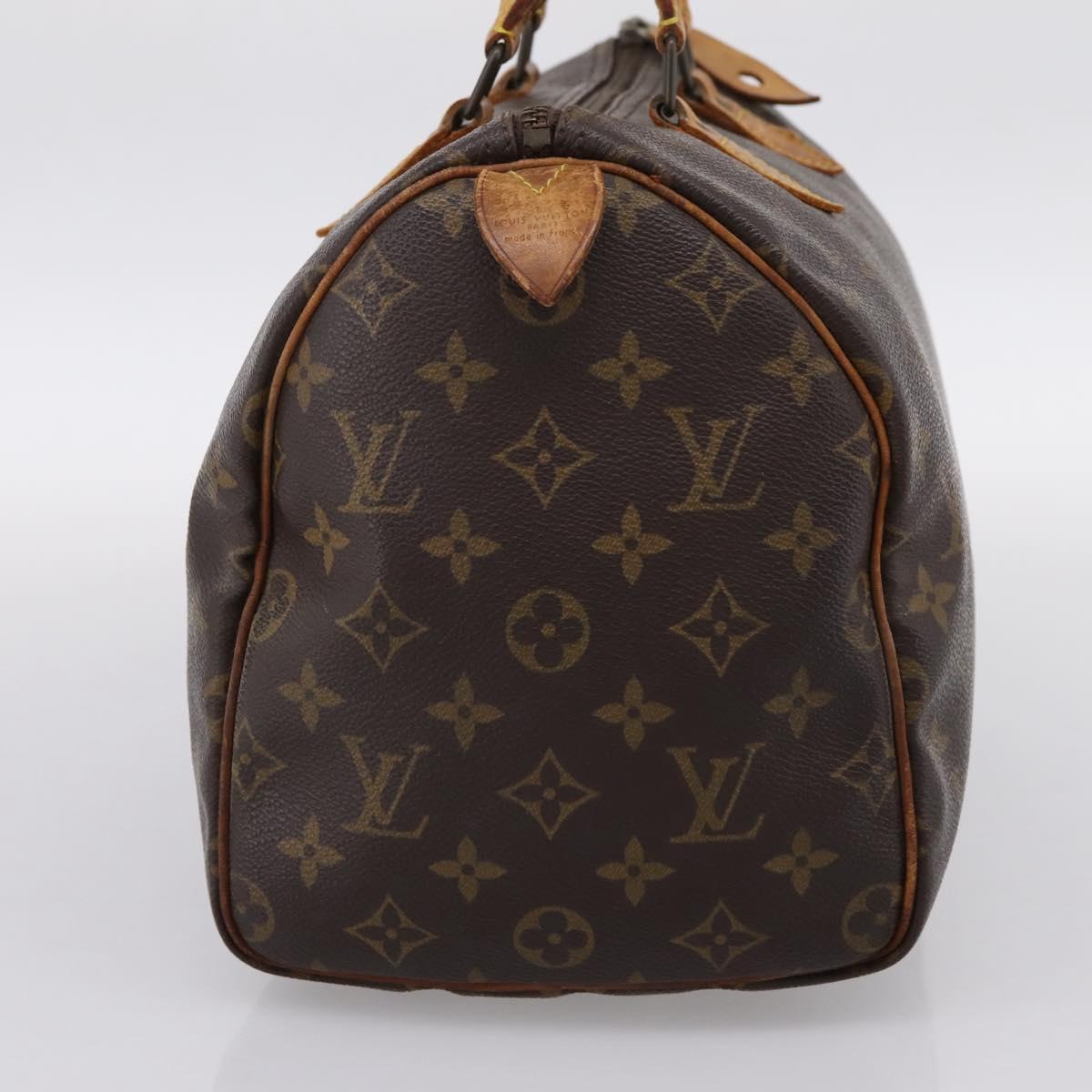 LOUIS VUITTON Monogram Speedy 30 Hand Bag M41526 LV Auth 199332